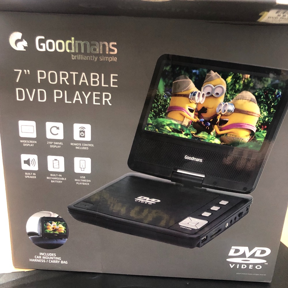 Goodmans 10'' Portable DVD/CD player Goodmans 10'' Portable DVD/CD